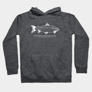 Landlocked Salmon with Common and Scientific Name - fish design Hoodie